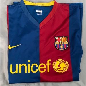 2006-2007 Nike Barcelona Home Soccer Jersey